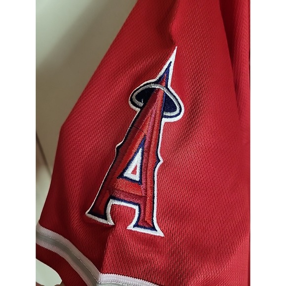 NWT Shohei Ohtani Anaheim Angels Red Alternate Flex Base Jersey MLB 52 (2XL) - Picture 6 of 13